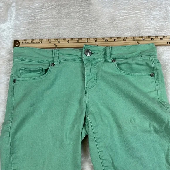 LC Lauren Conrad Green Jean Shorts - Picture 7 of 12